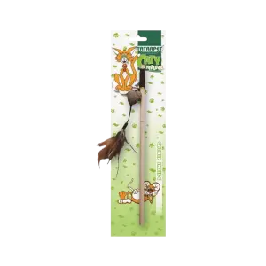 585,58 Cat Toy Wood Stick W/Heart  - 40 cm