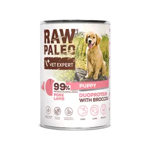 Raw Paleo Pork & Lamb Puppy Can — 400g