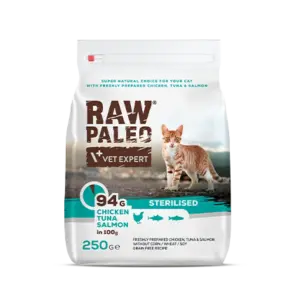 Raw Paleo Sterilised Cat Chicken & Tuna & Salmon — 250g