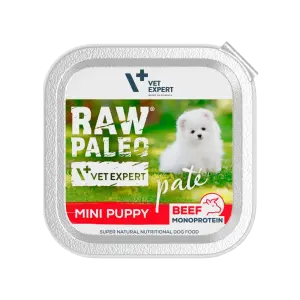 Raw Paleo Beef Pate Mini Puppy Alu Tray - 150g